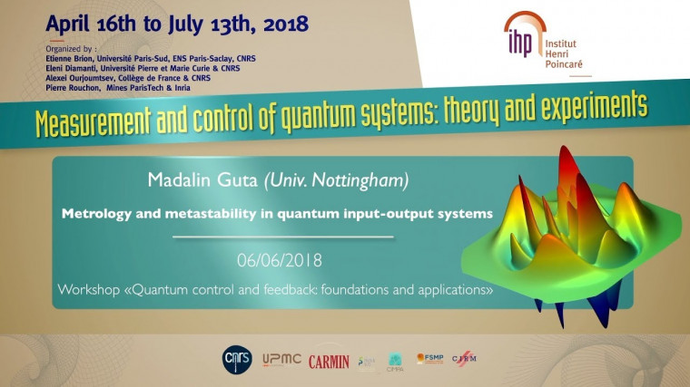Metrology and metastability in quantum input-output systems
