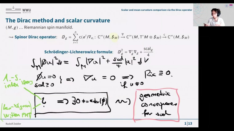Scalar and mean curvature comparison via the Dirac operator