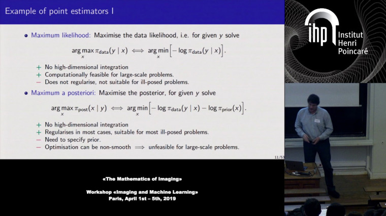 Bayesian inversion for tomography through machine learning
