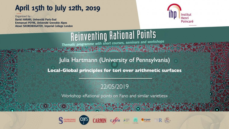 Local-Global principles for tori over arithmetic surfaces