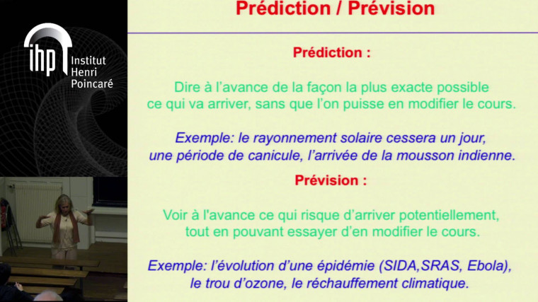 Quelles mathématiques pour les prévisions météorologique et climatique ?