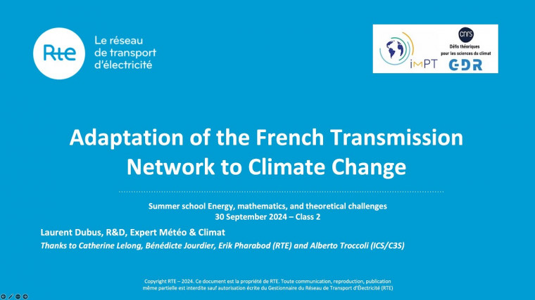 Adaptation of the French Transmission Network to Climate Change