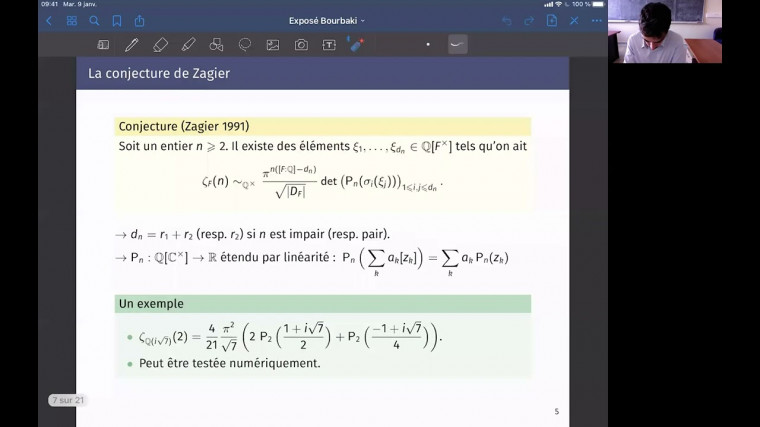 [1176] Progrès récents sur la conjecture de Zagier et le programme de Goncharov