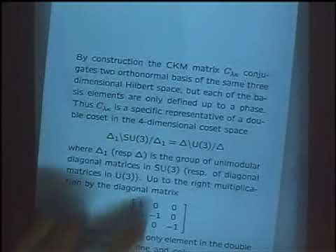 Matrice CKM et invariant spectral en géométrie riemannienne