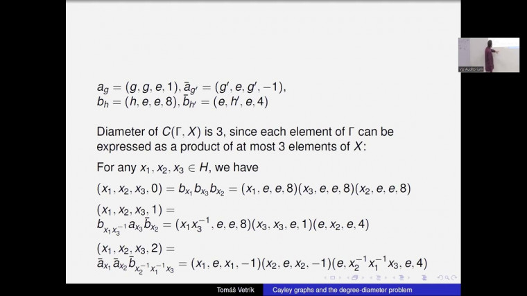 Cayley graphs and the degree-diameter problem (3/4)