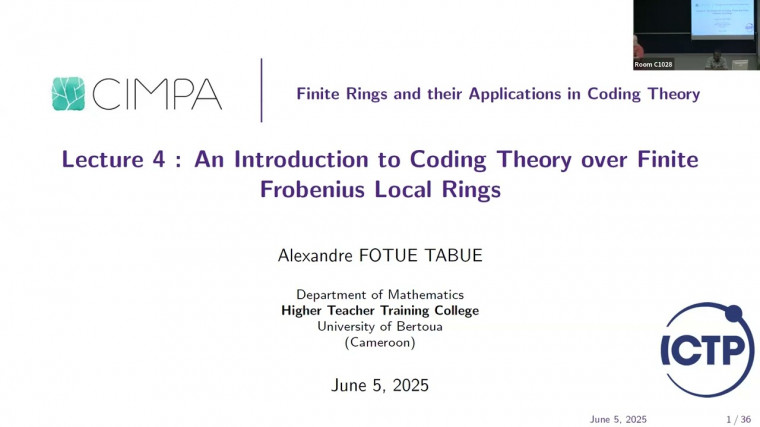 Finite Rings and Their Applications in Coding Theory (4/4)