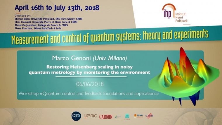 Restoring Heisenberg scaling in noisy quantum metrology by monitoring the environment