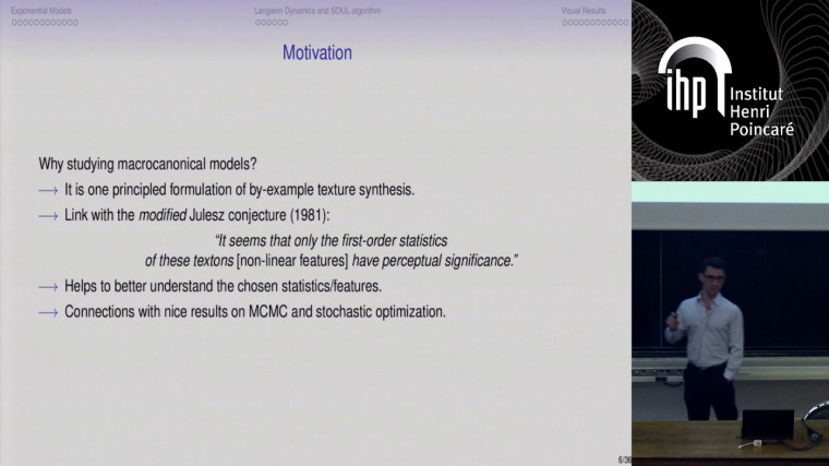 Maximum Entropy Models for Texture Synthesis