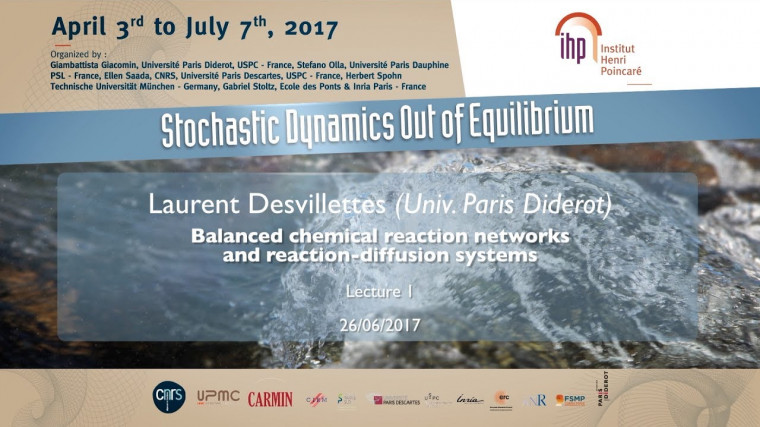 Balanced chemical reaction networks and reaction-diffusion systems 1/2