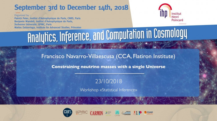 Constraining neutrino masses with a single Universe