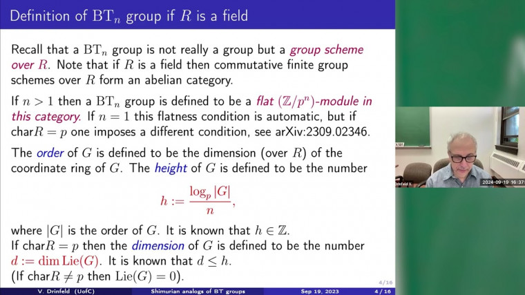 Shimurian analogs of Barsotti-Tate groups.