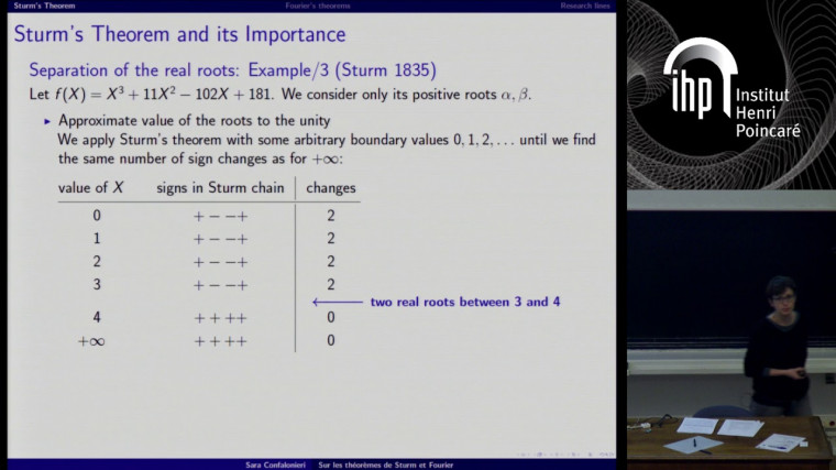 Sur les théorèmes de Sturm et Fourier