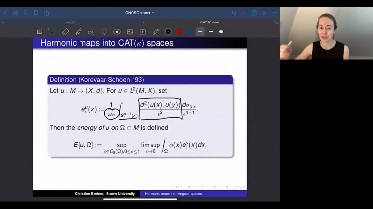 Harmonic maps to metric spaces and applications