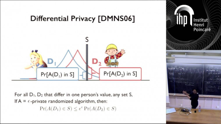Privacy-preserving Analysis of Correlated data