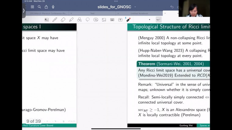 Spaces with Ricci curvature lower bounds