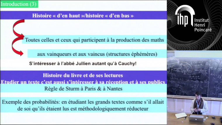 SHM - Pratiques d’éditions en mathématiques au XIXe siècle