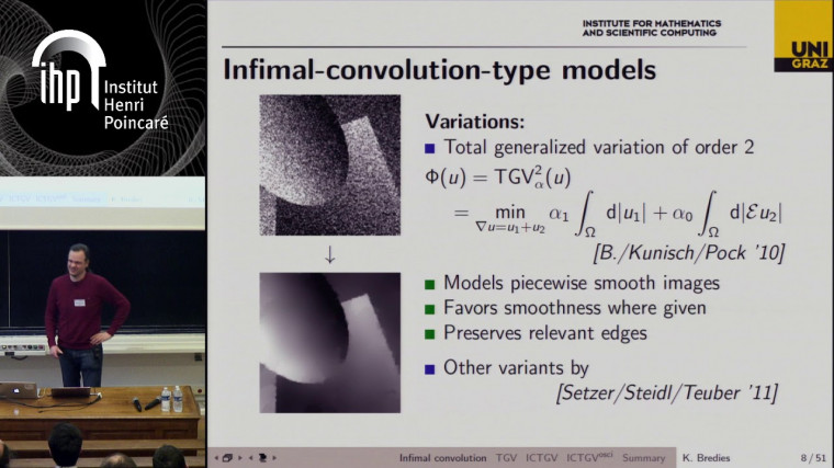 Infimal-convolution-type regularization for inverse problems in imaging