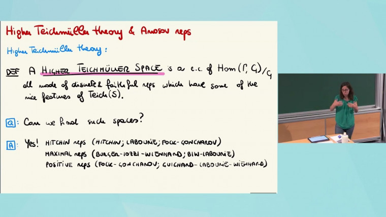 Geometric Structures Associated to Anosov Representations