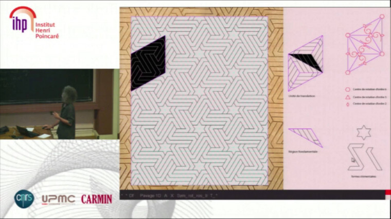 Parcours d'un art géométrique traditionnel, l'arabesque : à la rencontre des quasi-cristaux