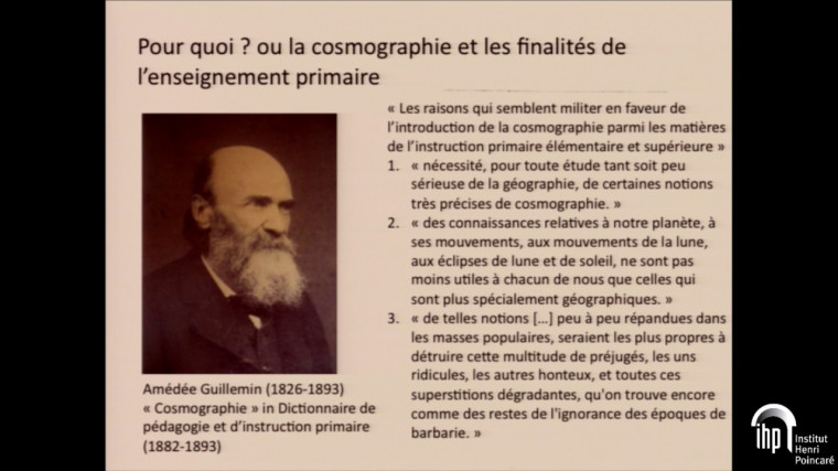 L’élargissement de l’enseignement de la cosmographie au xxe siècle : une impossibilité ?