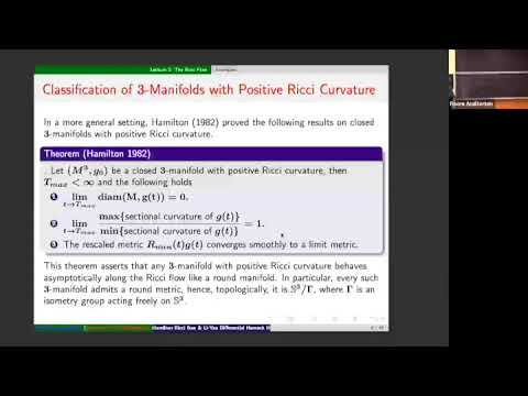 Hamilton Ricci Flow and Li-Yau Differential Harnack Inequalities (2/4)