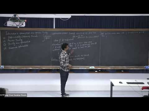 Introduction to Optimization and Operator Theory (1/4)