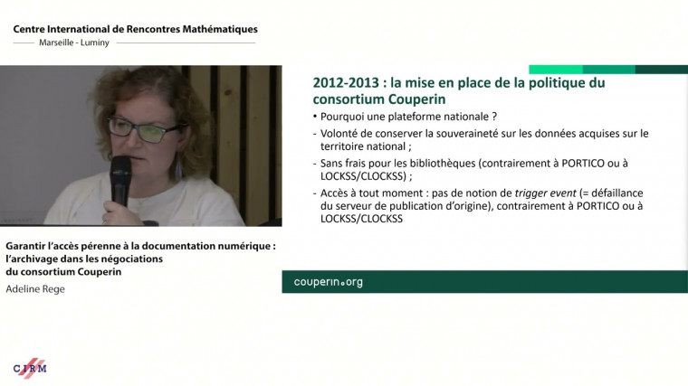 Garantir l'accès pérenne à la documentation numérique : l'archivage dans les négociations du consortium Couperin,Suivi de :Rôle de l'Inist sur les archives pérennes. Focus ISTEX et PANIST