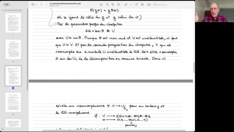 Théorie de la représentation des groupes finis (11/26)