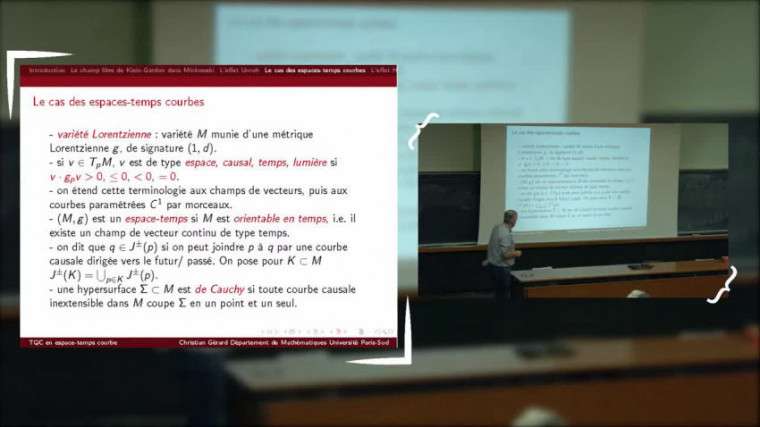 Aspects de la théorie quantique des champs en espace-temps courbe