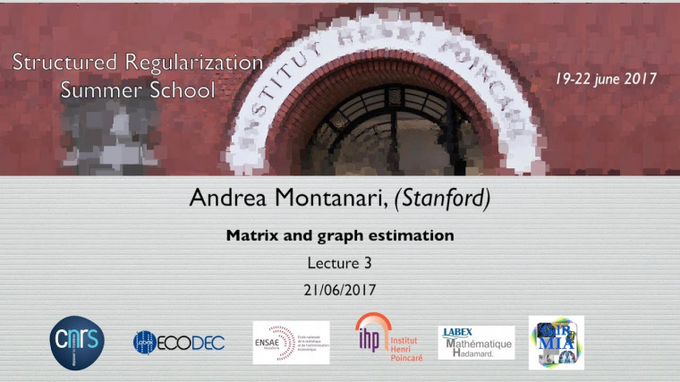 Matrix and graph estimation 3