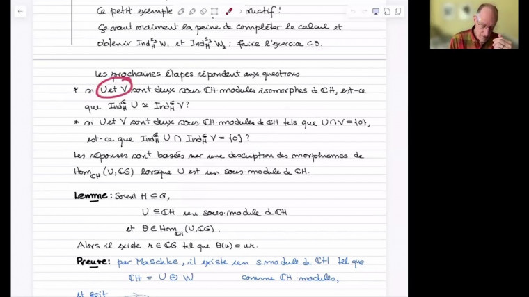 Théorie de la représentation des groupes finis (15/26)