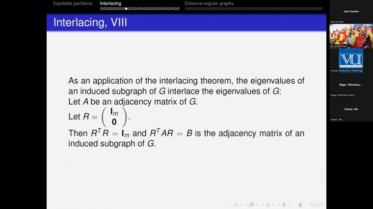 Some topics in spectral graph theory (3/4)