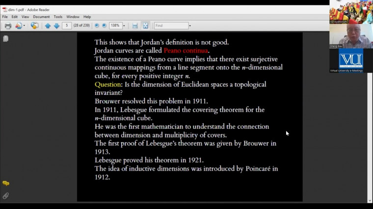 Dimension theory and Metric spaces of vector groups (1/4)