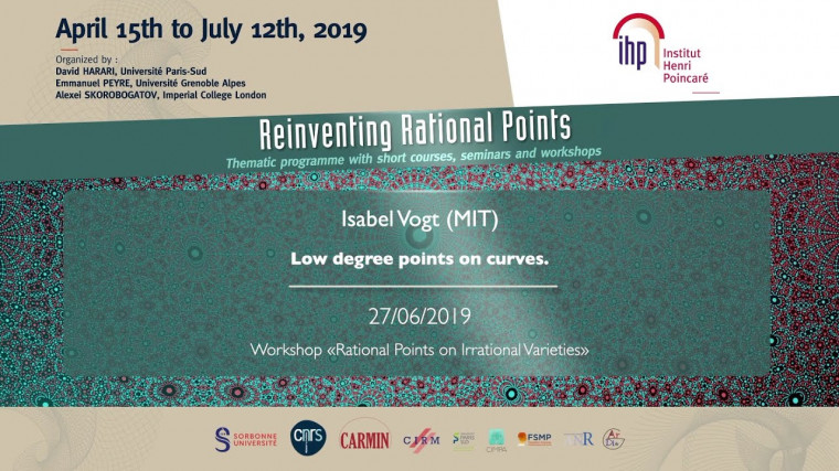 Low degree points on curves