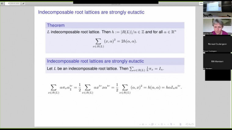 Lattices, Perfects lattices, Voronoi reduction theory, modular forms, computations of isometries and automorphisms 1