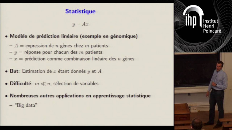 [1117] Parcimonie et systèmes linéaires sous-déterminés