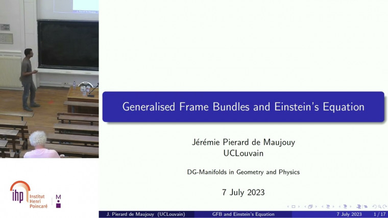 Generalised Frame Bundles and Einstein's Equation