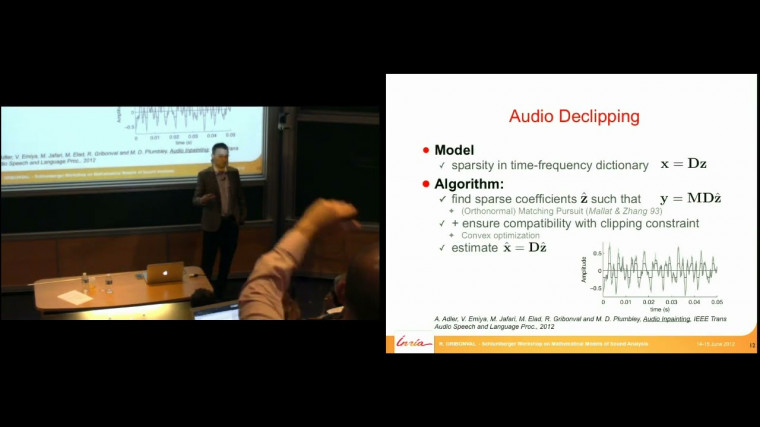 Sparse audio models for inverse audio problems